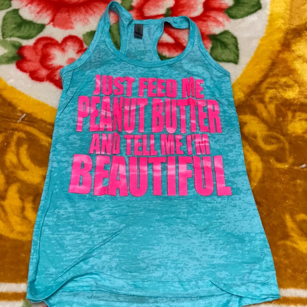 Workout graphic tank
